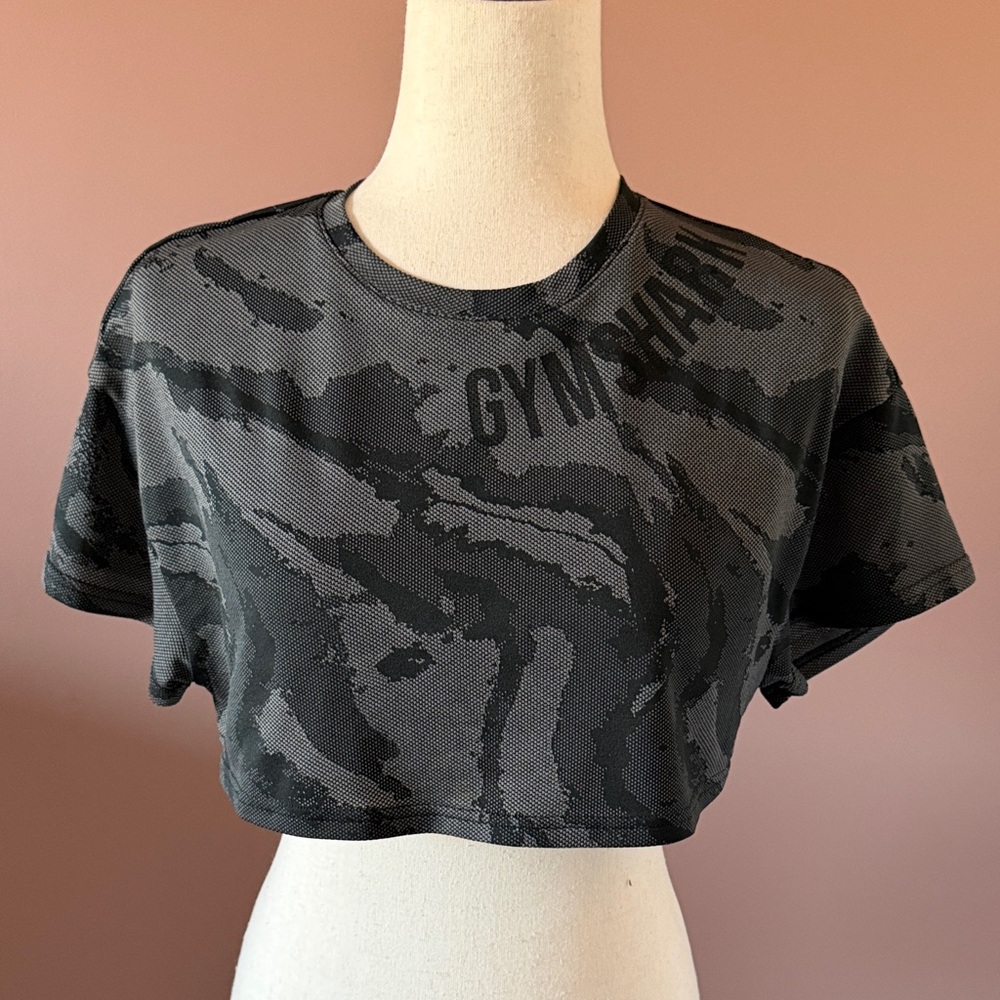 Gymshark Camo Power Crop Top